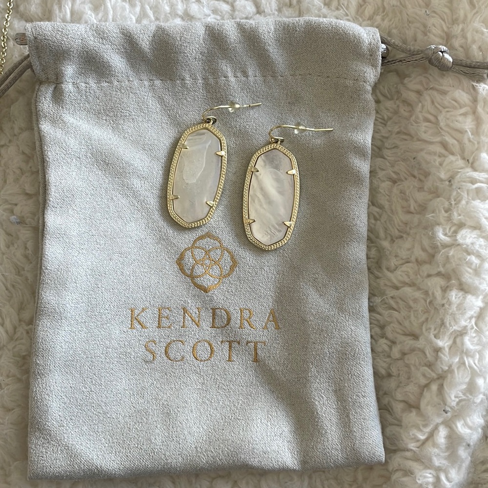 White gold Kendra Scott earrings